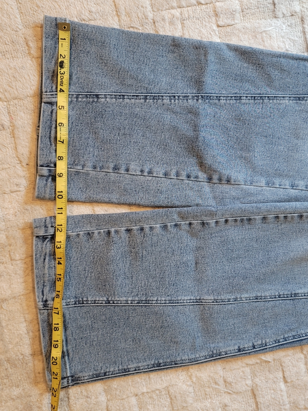EUC JUDY BLUE Joy High Rise Side Seam Retro Wide Leg Medium Wash Jeans Size 9/29 - Picture 12 of 16